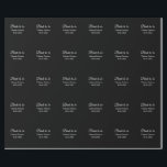 Papel De Presente Noiva a ser nome data chuveiro de noiva preto bran<br><div class="desc">Design</div>