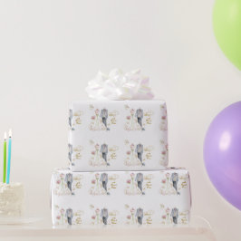Papel De Presente Noiva Corada em Flor Cheer Noiva & Noivo