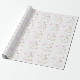 Papel De Presente Noiva Corada em Flor Chega ao Para Sempre
