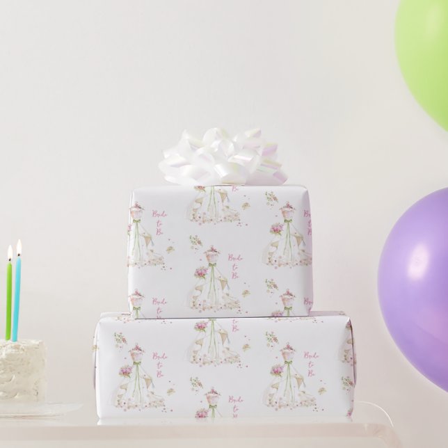 Papel De Presente Noiva Corada em Flor Noiva Para Ser (Presentes para festas)