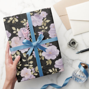 Papel De Presente Noiva Flores Lavanda Rosa Bridal Shower