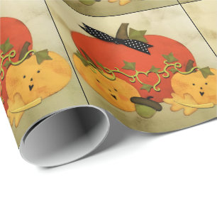 Papel De Presente Noivado de Halloween de Outubro