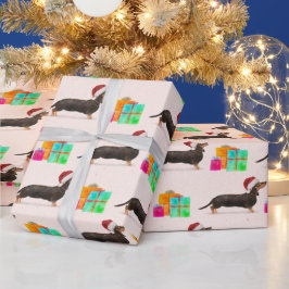 Papel De Presente Noivo de Natal, Cão-de-Festa-Feliz