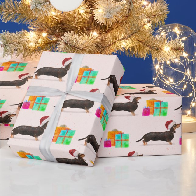 Papel De Presente Noivo de Natal, Cão-de-Festa-Feliz (Feriados)