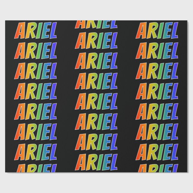 Papel De Presente Nome ARIEL em primeiro lugar "ARIEL"; Divertido &  (Aberto)