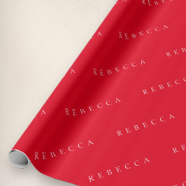 Papel De Presente Nome Clássico (ou palavra)