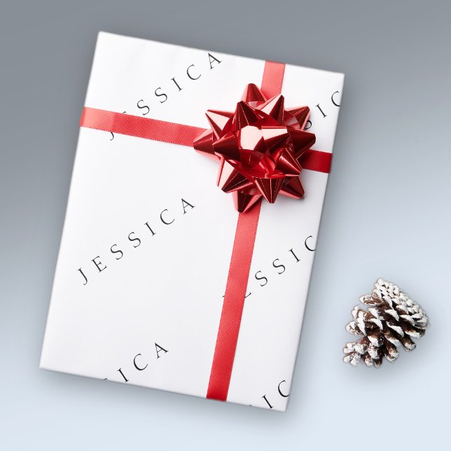 Papel De Presente Nome Clássico (ou palavra) (Criador carregado)