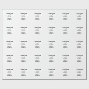 Papel De Presente nome da empresa agradecida do site de e-mails soci