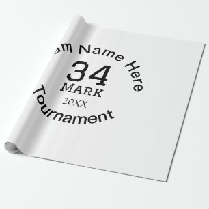 Papel De Presente Nome da equipe aqui adicione nome e texto do ano d