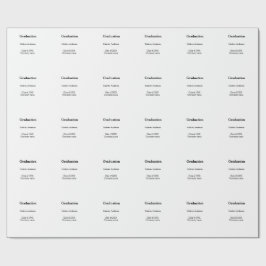 Papel De Presente nome da formatura turma de 20XX nome da universida