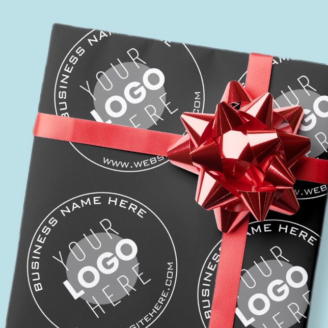 Papel De Presente Nome da sua empresa, Web site + imagem carregada (Criador carregado)