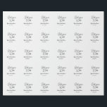 Papel De Presente Nome data do chá de noiva simples mini Garota fora<br><div class="desc">design bonito</div>