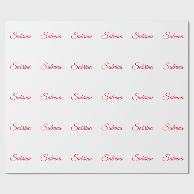 Papel De Presente Nome de caligrafia clássica profissional personali (Aberto)