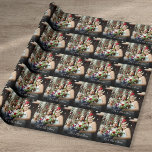 Papel De Presente Nome do Script de Foto de Casamento Personalizado<br><div class="desc">Personalize com sua foto favorita de casamento,  com seu nome,  criando uma memória e um presente únicos. Um bom guardião para o tesouro! Projetado por Thisnotme©</div>