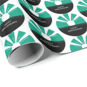 Papel De Presente Nome e ano personalizados, Aniversário do funcioná