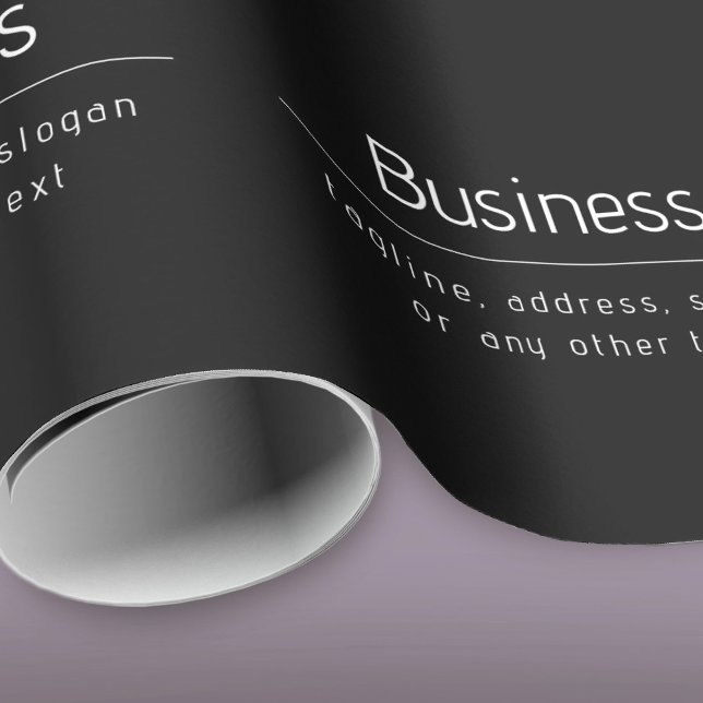 Papel De Presente Nome Empresarial Minimalista Moderno & outras Info (Criador carregado)