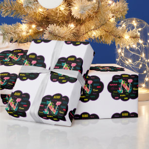 Papel De Presente Nome Floral Nana