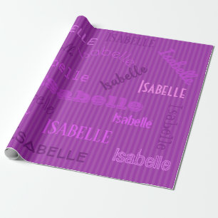 Papel De Presente Nome HAMbWG Rita Roxo Roxo Roxo de ameixa