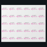 Papel De Presente Nome moderno e elegante profissional<br><div class="desc">Um design perfeito que funcionará nos negócios ou na sua vida privada. Um olhar simples,  minimalista e perfeito. Só para você.</div>