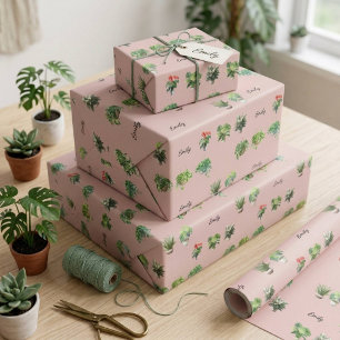 Papel De Presente Nome Personalizado Adorável Presente para Amantes 
