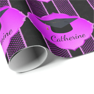 Papel De Presente Nome Personalizado do Rhinestone Faux do boné de f