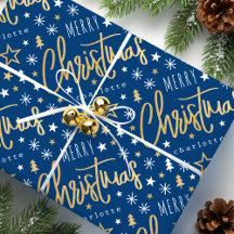 Nome Personalizado do Script de Natal Merry Blue F