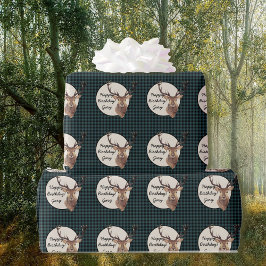 Papel De Presente Nome Personalizado dos Homens da Xadrez de Buffalo