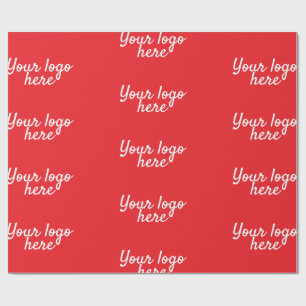 Papel De Presente Nome personalizado na moda simples Seu logotipo aq