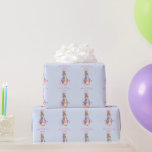 Papel De Presente Nome personalizado Peter o coelho Primeiro Anivers<br><div class="desc">Personalize esta design e adicione um nome Peter o coelho Primeiro design de aniversário</div>
