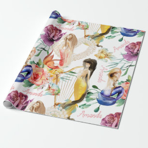 Papel De Presente Nome Personalizado Sereid Lover Bonito