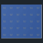 Papel De Presente Nomes de Casal de Caligrafia Chic Adorável Azul e<br><div class="desc">Você pode facilmente alterar as fontes,  a imagem de fundo e a cor,  os caracteres das letras.</div>