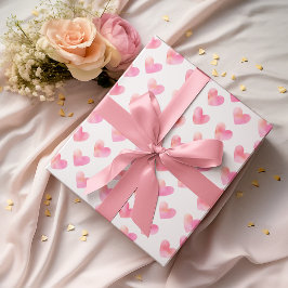 Papel De Presente Nomes Personalizados Design Romântico Rosa Amor -