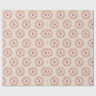 Papel De Presente North Pole Mail Christmas Wrapping Paper