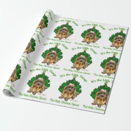 Papel De Presente Norwich Terrier Natal