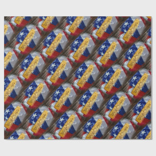 Papel De Presente Nós, A Bandeira Americana Da Pessoas