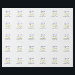 Papel De Presente Nós estamos Engajados roxo dourado nome data elega<br><div class="desc">design</div>