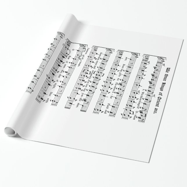 Papel De Presente Nós papel de três reis envolvimento (Desenrolado)