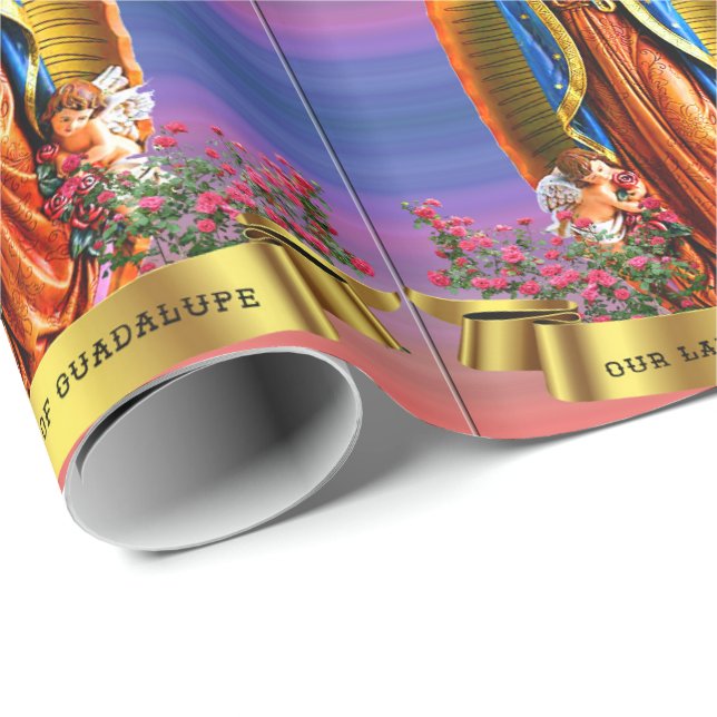 Papel De Presente Nossa Senhora de Guadalupe (Ponta do rolo)