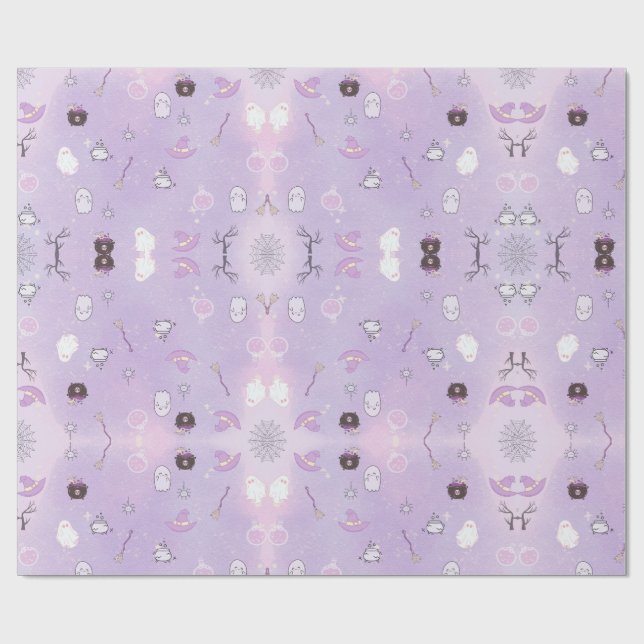 Papel De Presente Nosso pequeno primeiro aniversario de Dia das Brux (Aberto)