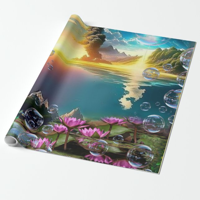 Papel De Presente Nosso Sol é uma Estrela e um Giver da Vida (Desenrolado)