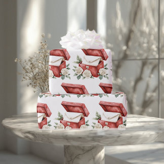 Papel De Presente Nostalgic Gift Box Romantic Envelope Vintage Rose