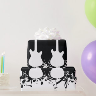 Papel De Presente Nota de Música Papel de Embraiagem Clássico de Pre