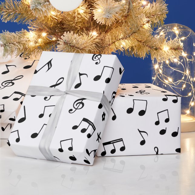Papel De Presente Notas Musicais (Feriados)