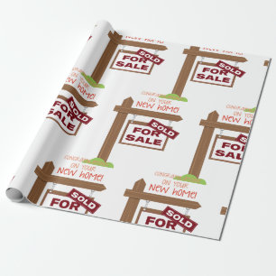 Papel De Presente Nova Casa