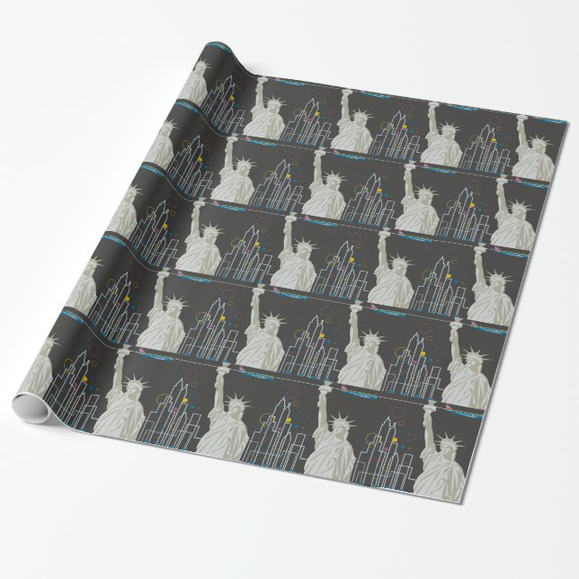 Papel De Presente Nova Iorque (Desenrolado)