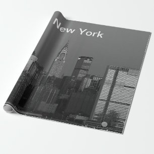 Papel De Presente Nova Iorque Manhattan Empire State Building Wra