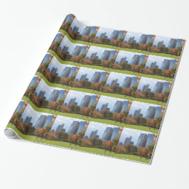 Papel De Presente Nova Iorque Manhattan skyline panorama exibido par