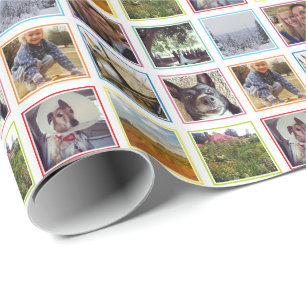 Papel De Presente Nove fotos ao quadrado no Rainbow Frames Instagram