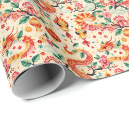 Papel De Presente Novo ano do Serpent Dreams Chiness