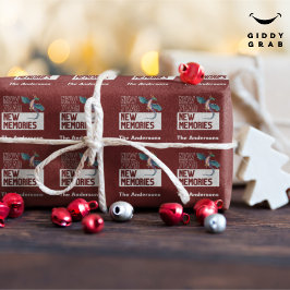 Papel De Presente Novo Ano Novo Dragão Vermelho Cereja